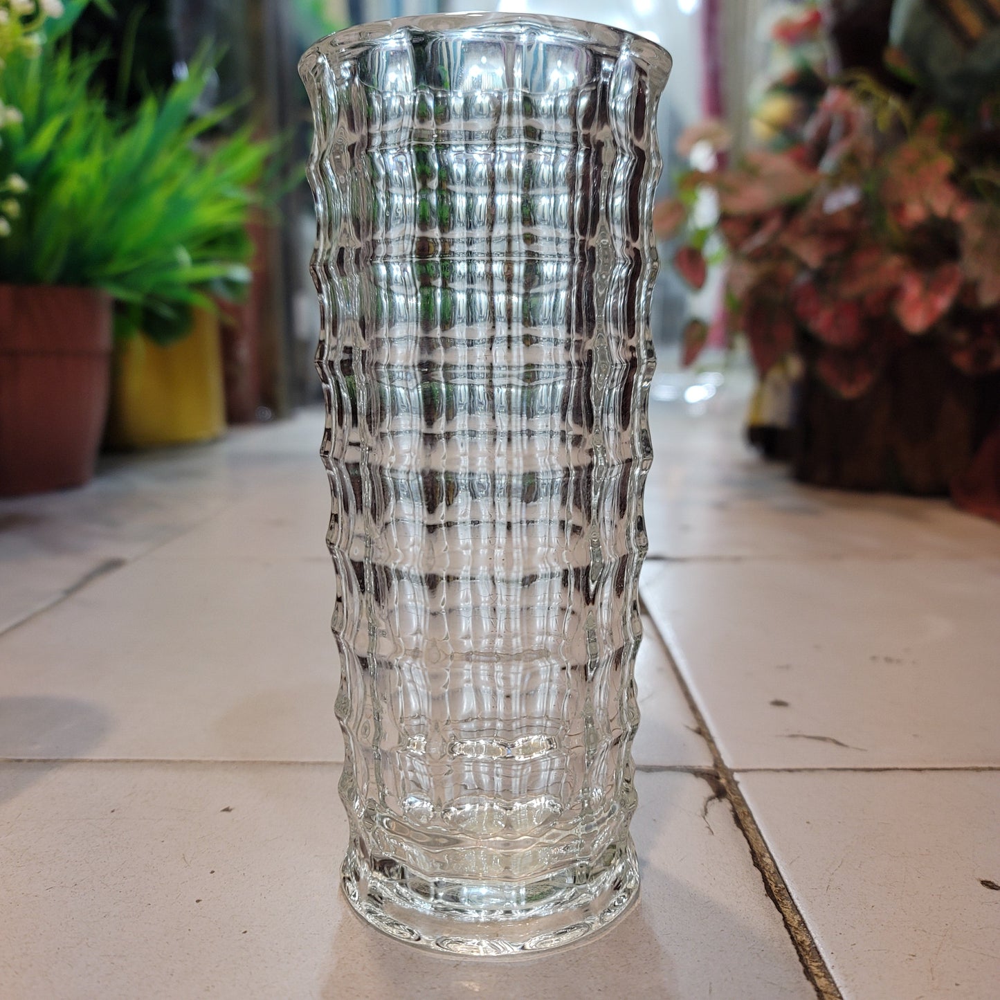 Transparent Crystal Cylinder Vase