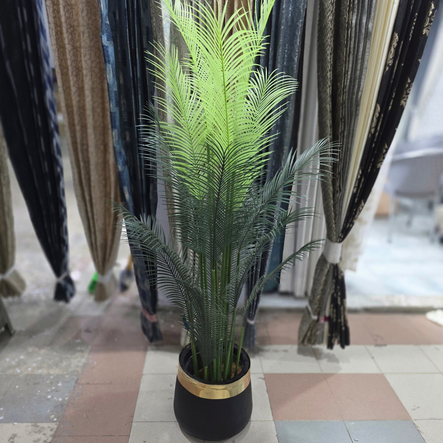 Areca Palm With Fiber Pot 6ft