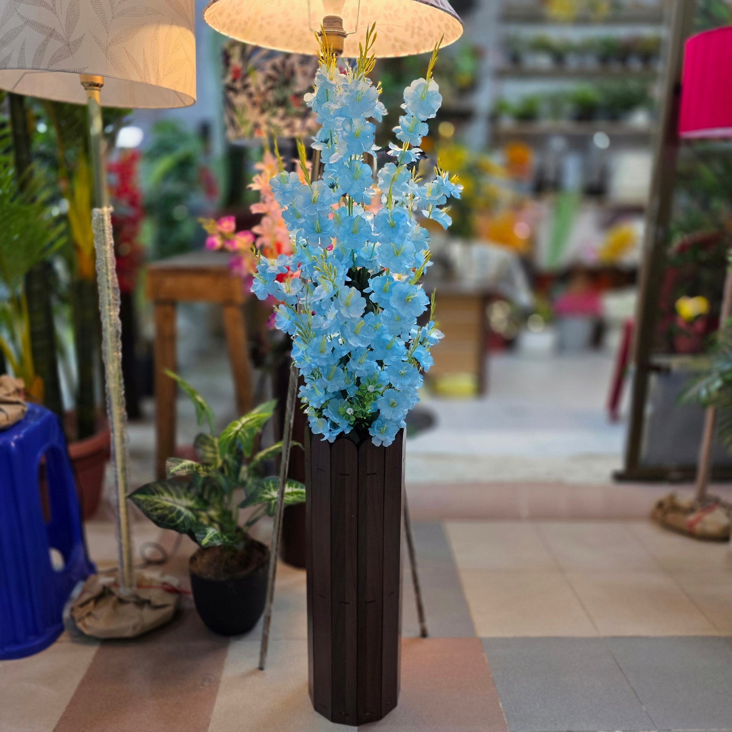 Cherry Blossom in Wooden Pot 4ft