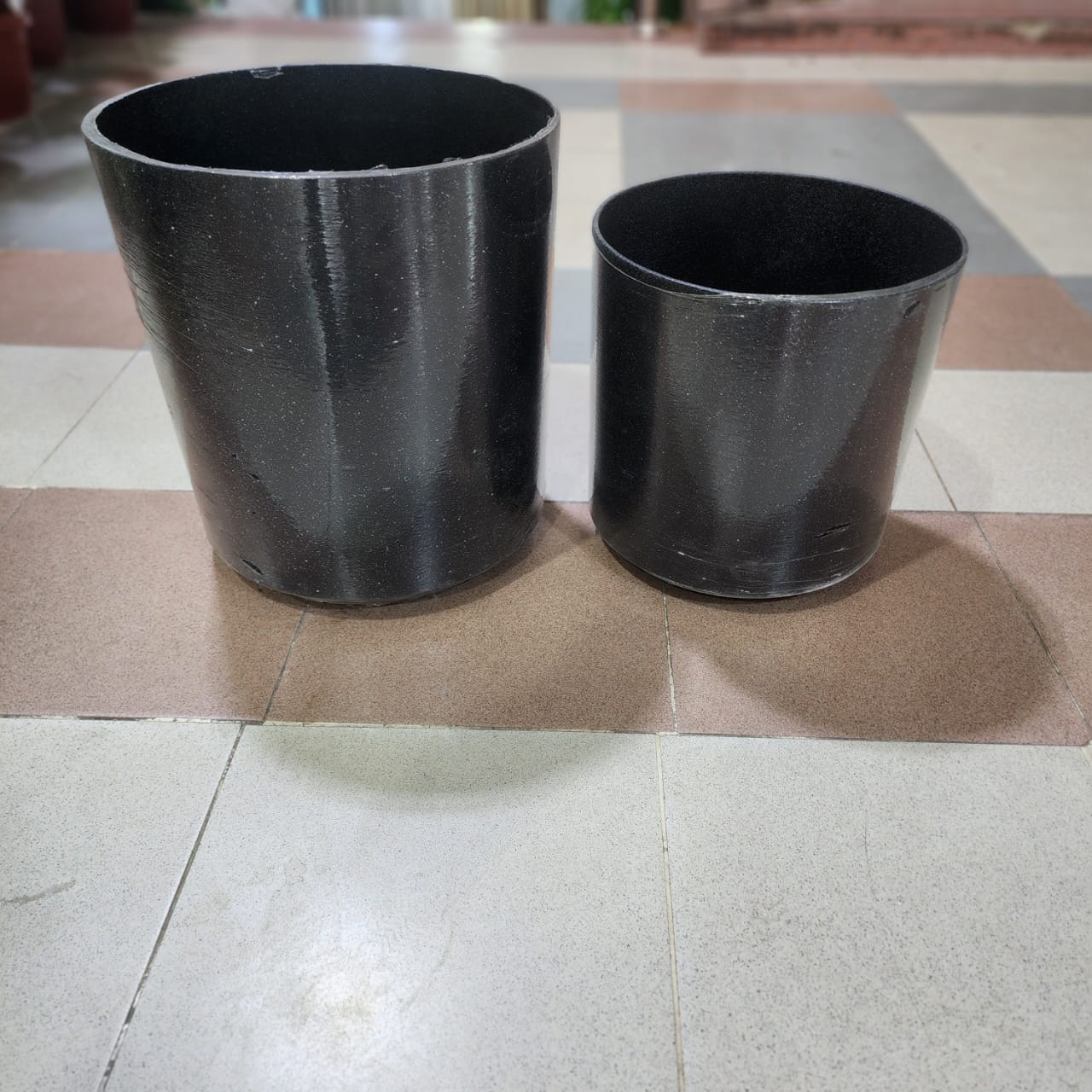 Matte Black Fiber Planter