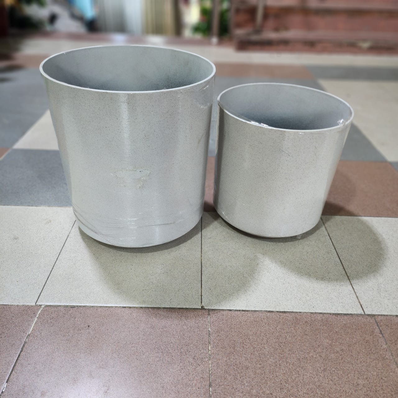 Matte White Fiber Planter