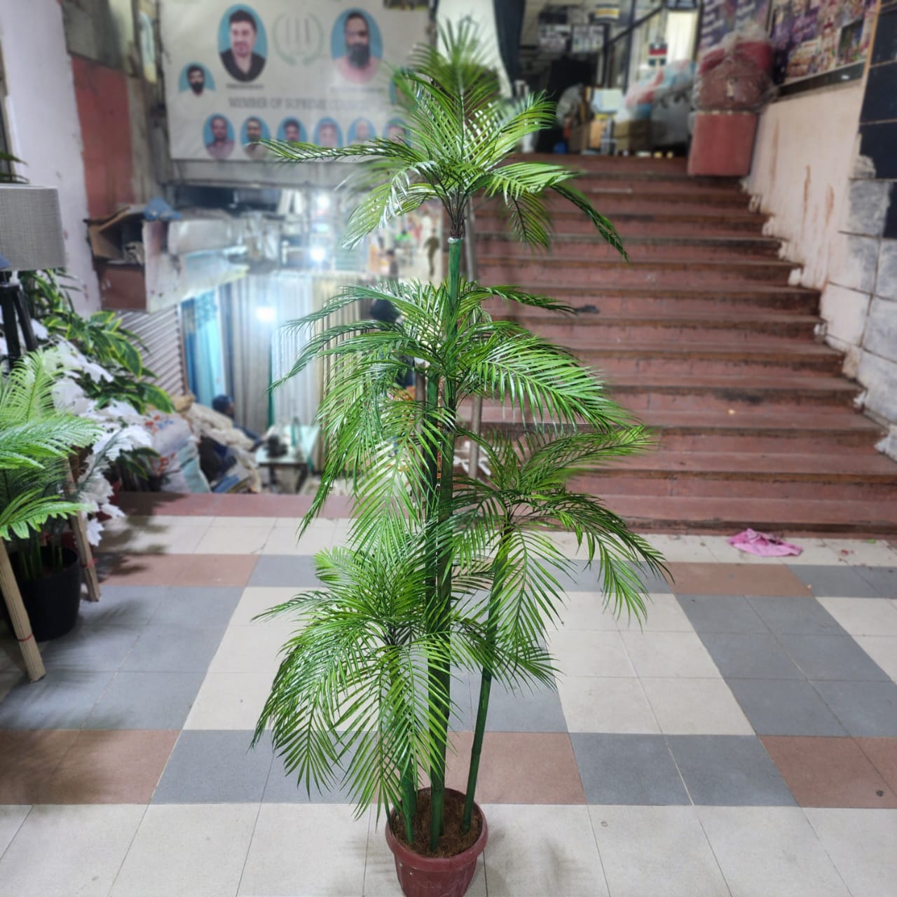 Artificial 6 in 1 Palm Plant 6ft