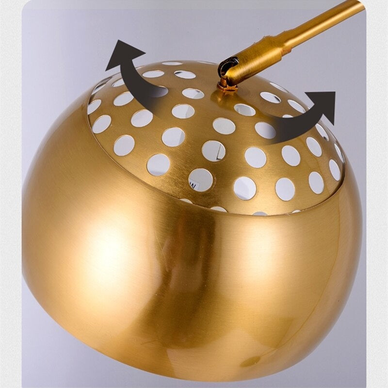 Premium Brass Arc Floor Lamp 7ft