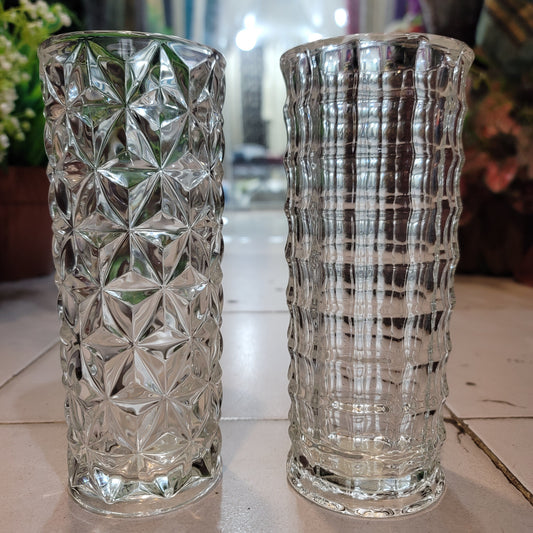 Transparent Crystal Cylinder Vase