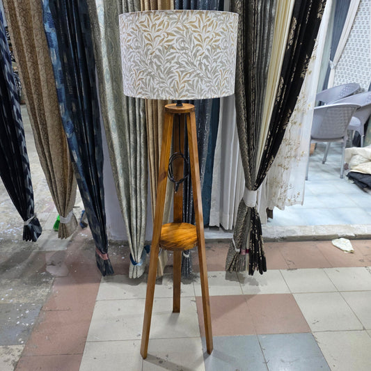 Tripod Floor Lamp Redish Oak