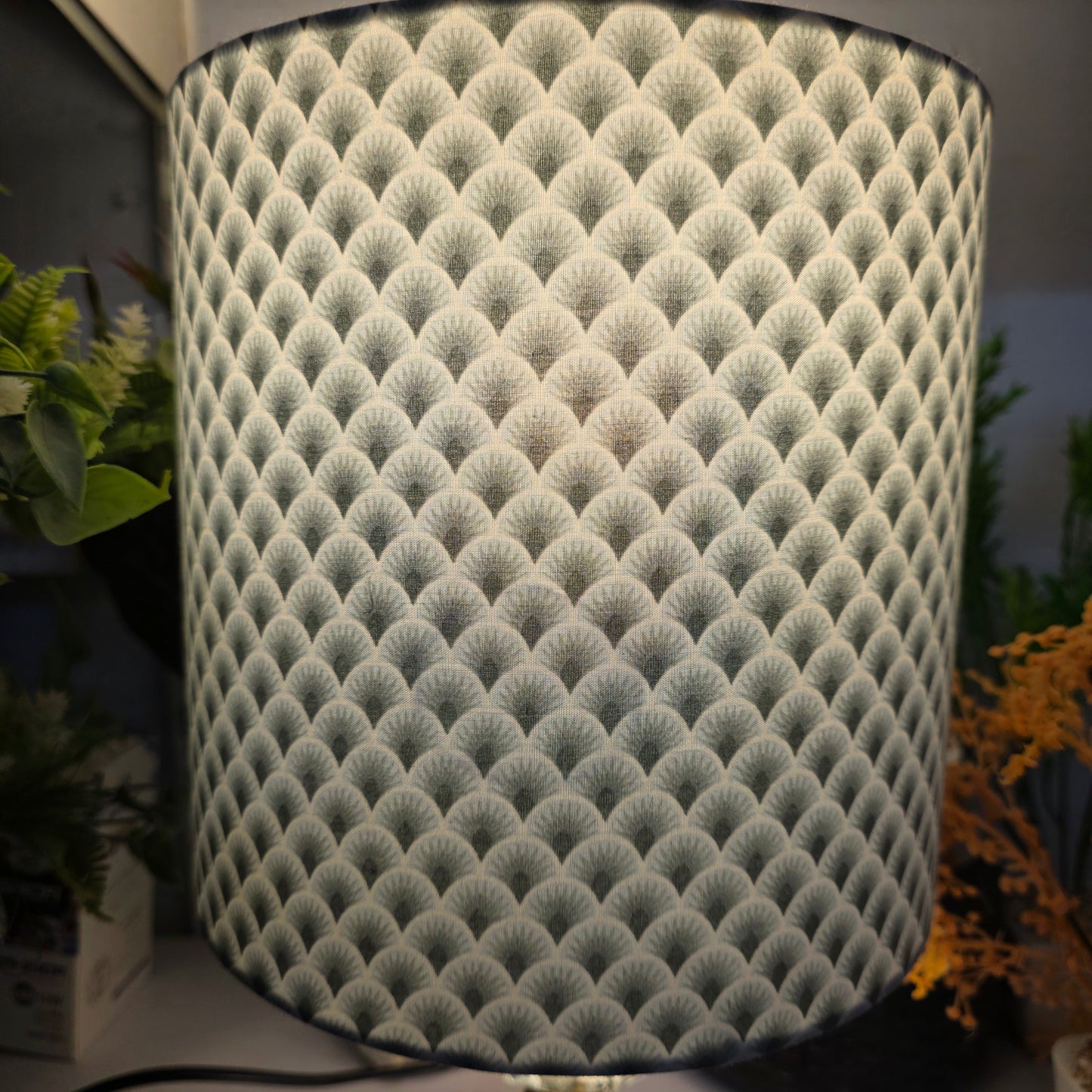 Silver Simple Rod Lamp Pair