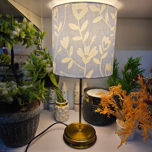 Brass Rod Table Lamp Pair