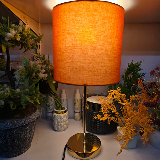 Golden Simple Rod Table Lamp Pair