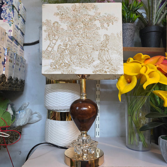 Golden Crystal Antique Lamp