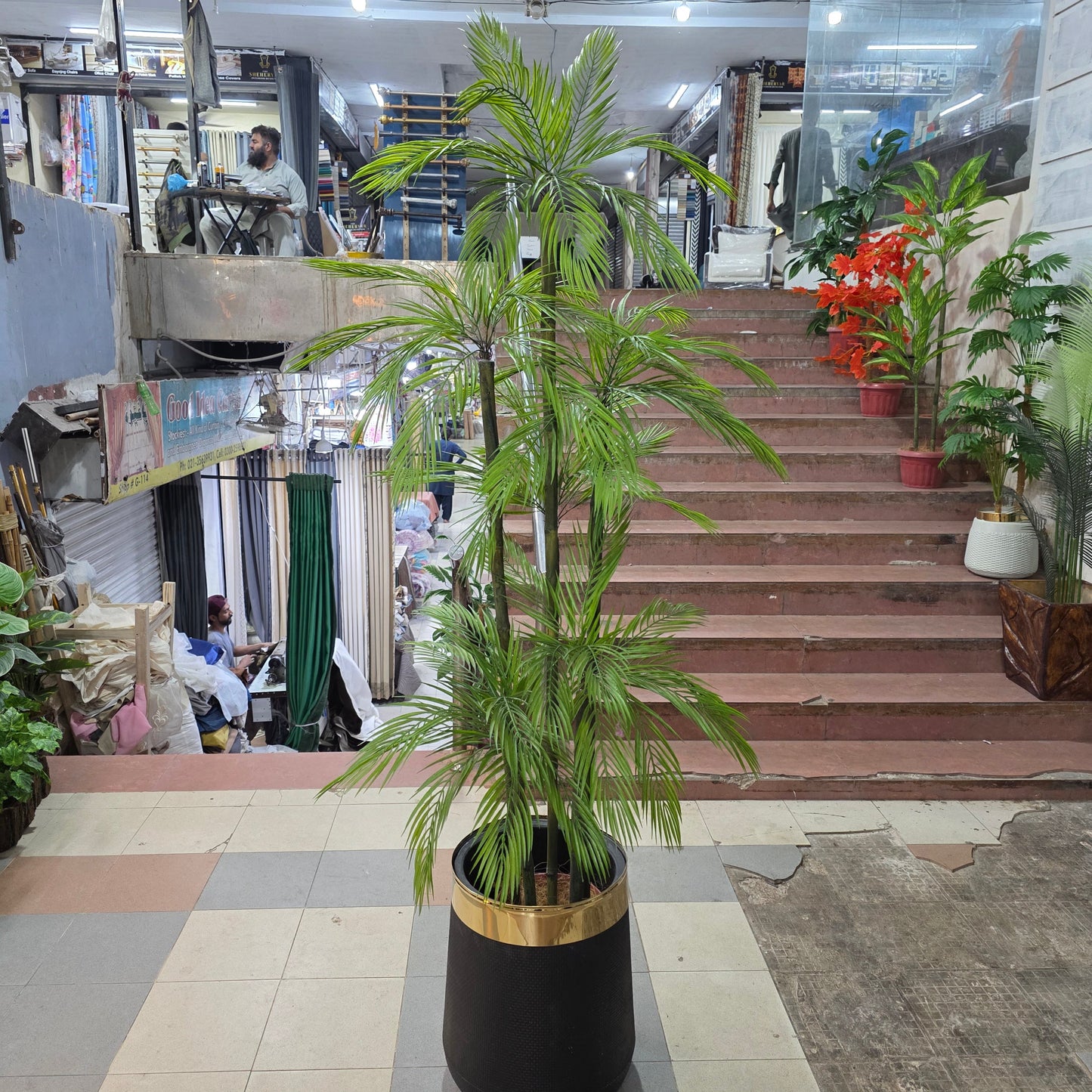 Artificial 6 in 1 Palm Plant 6ft