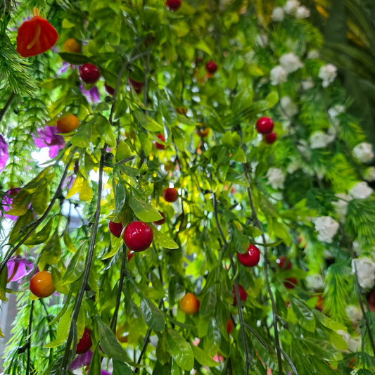 6ft Lush Artificial Cherry Vine
