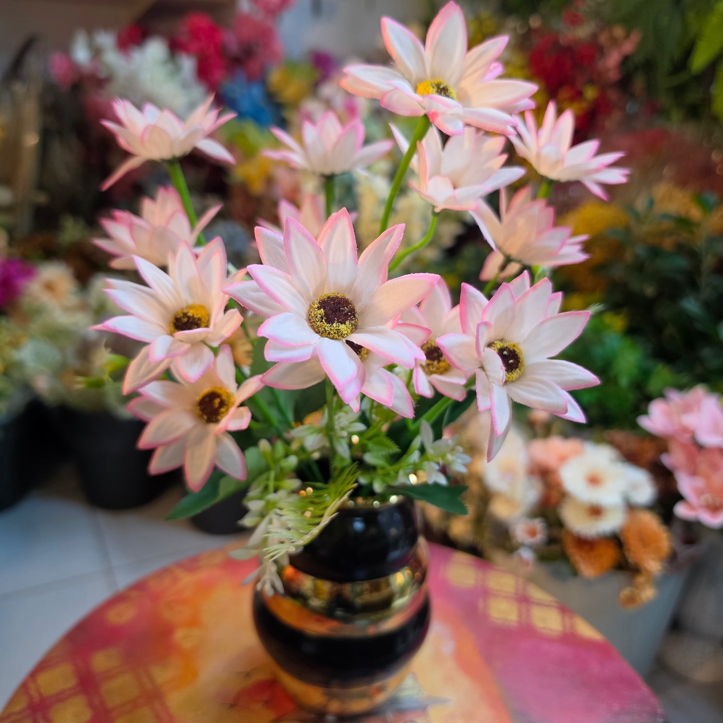 Premium Artificial Anemone Daisy Bunch