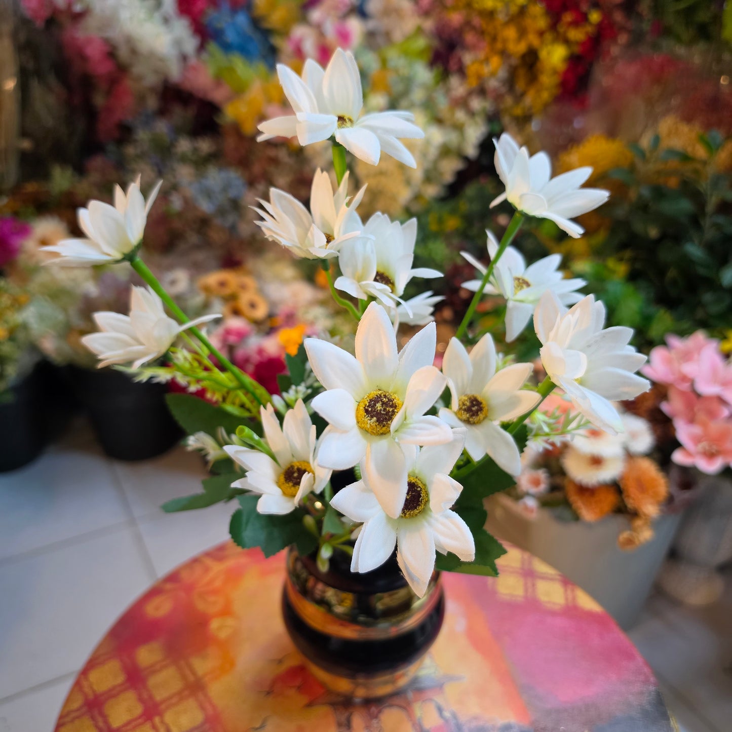 Premium Artificial Anemone Daisy Bunch