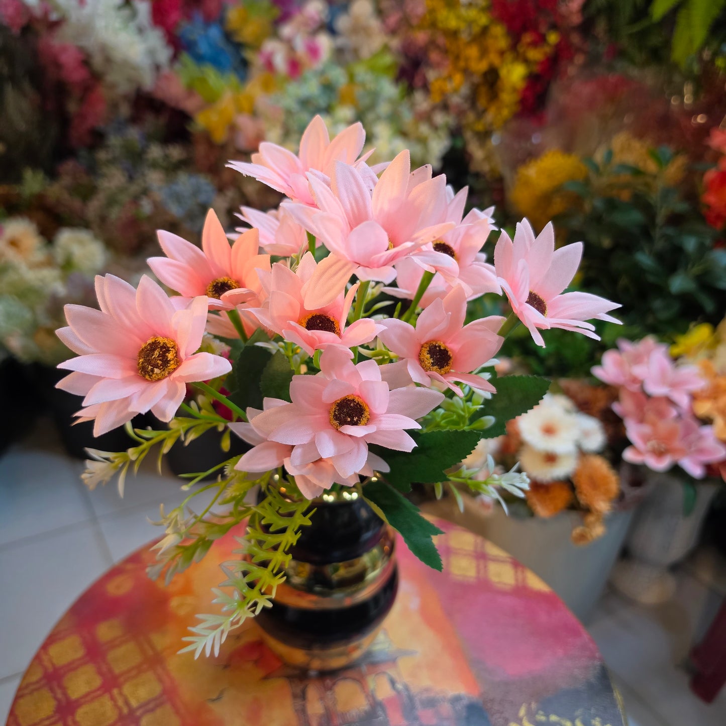 Premium Artificial Anemone Daisy Bunch