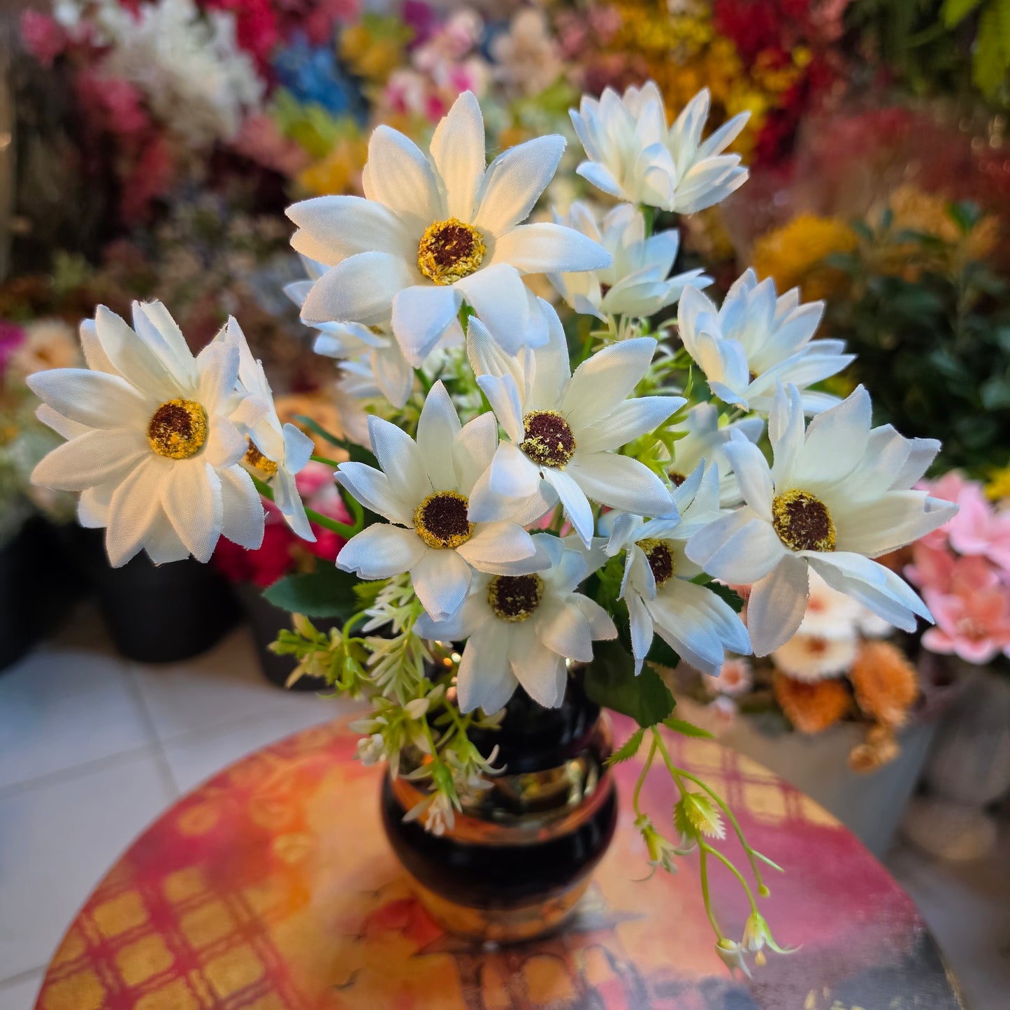 Premium Artificial Anemone Daisy Bunch