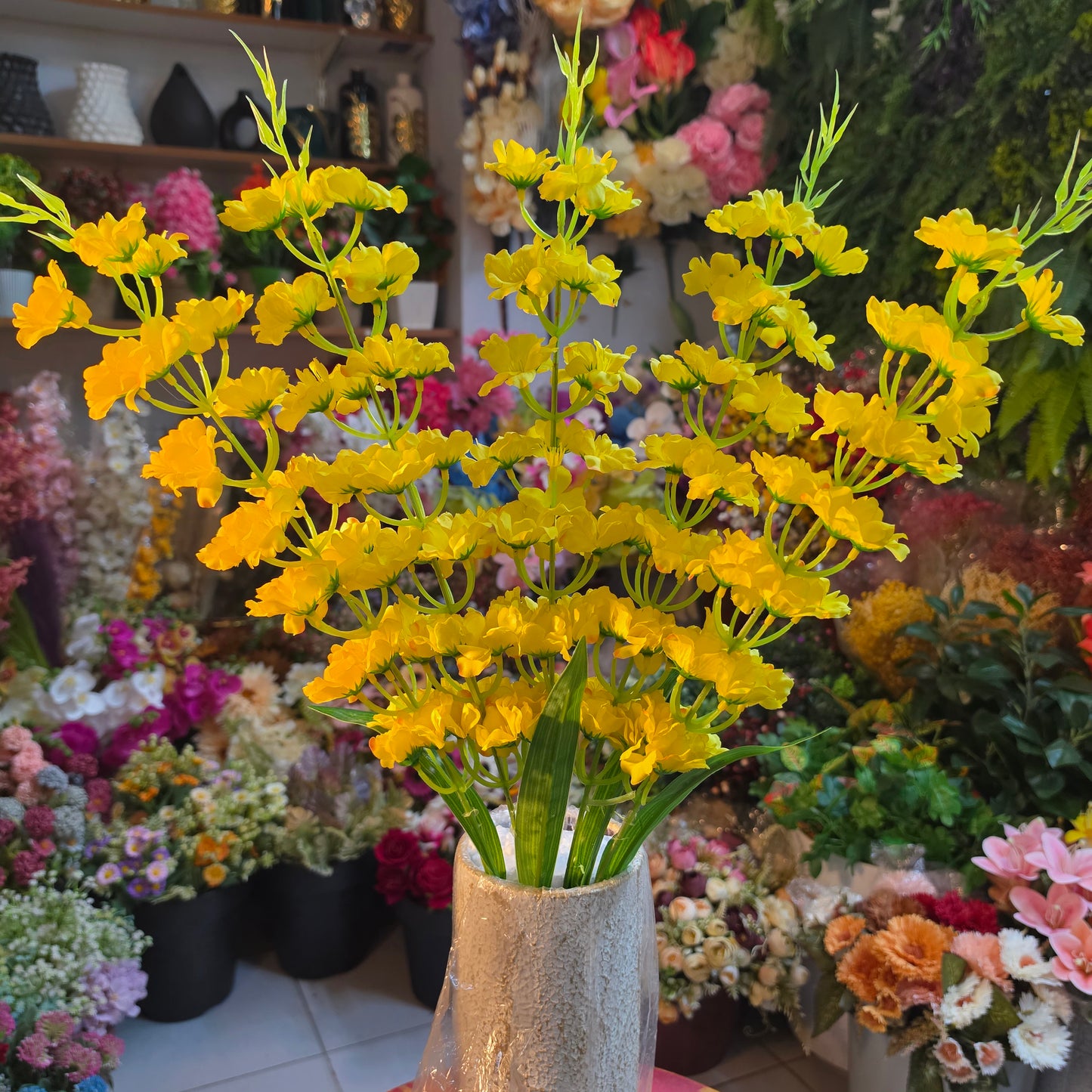 Premium Artificial Delphinium Flower Bunch