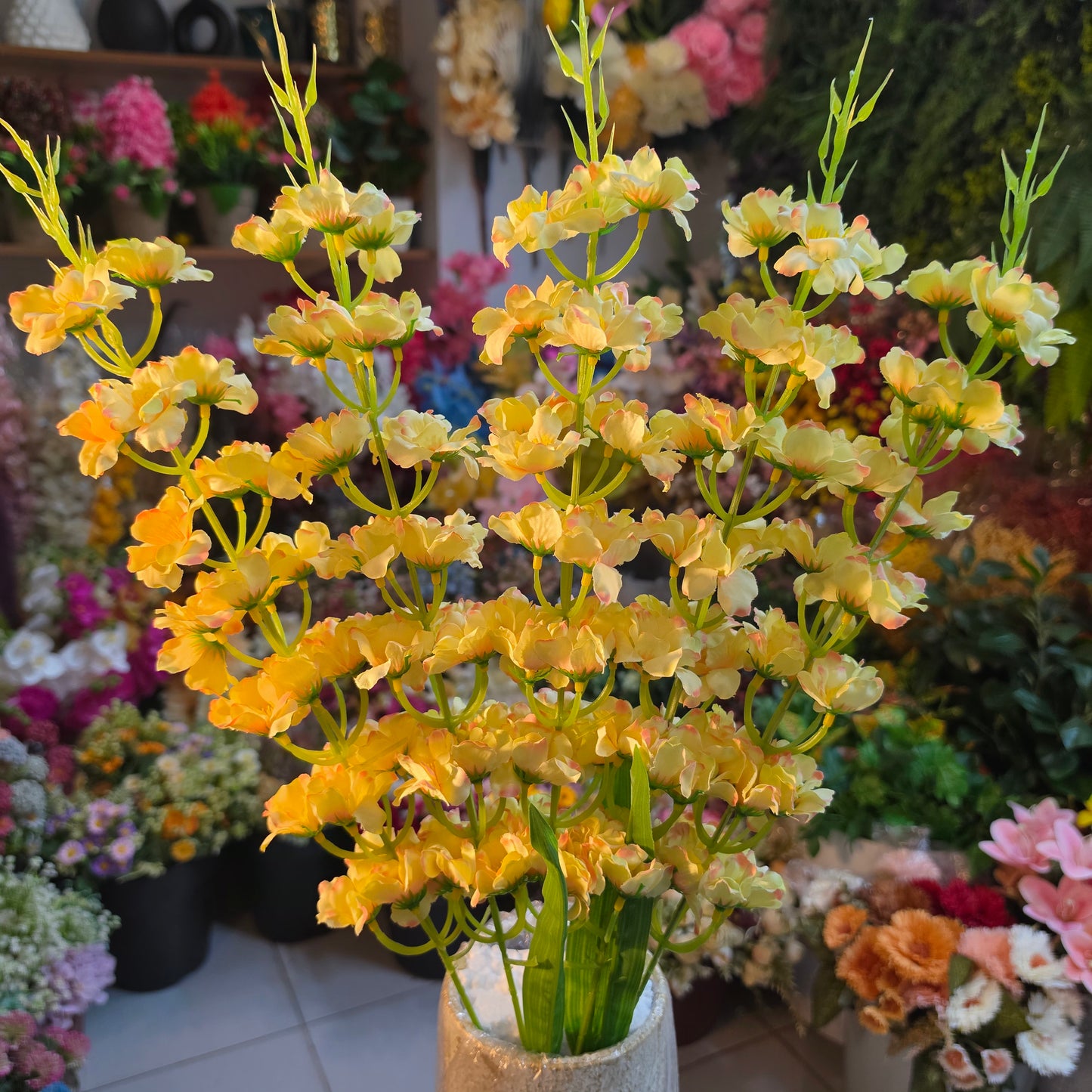 Premium Artificial Delphinium Flower Bunch