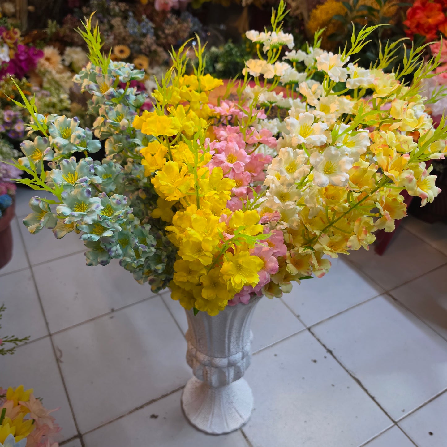 Premium Artificial Delphinium Flower Bunch