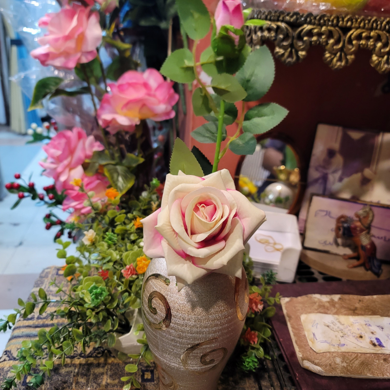 Velvet Single Rose Stick
