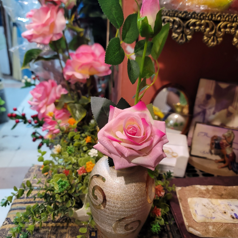 Velvet Single Rose Stick