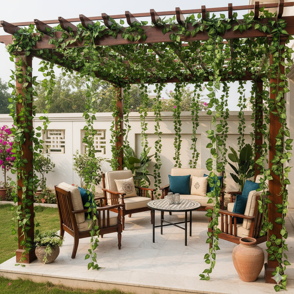 Big Leaf Two Sided Vine 8ft