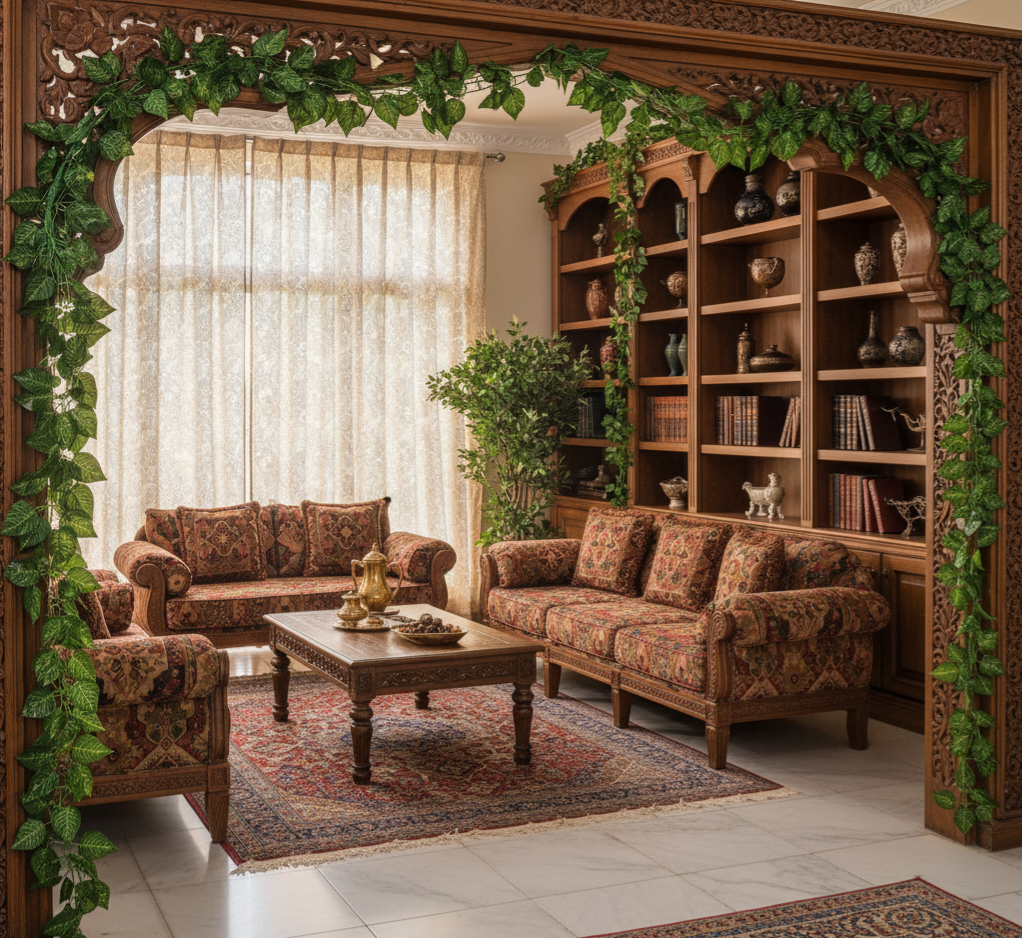 Big Leaf Two Sided Vine 8ft