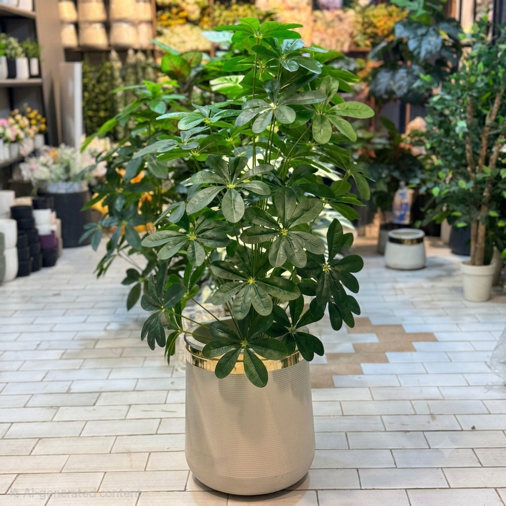 Plant Bush with Fiber pot 4ft