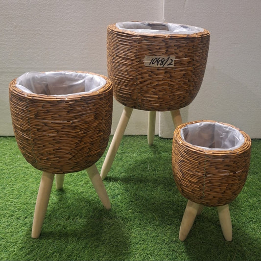 Handcrafted Bamboo Tripod Stand