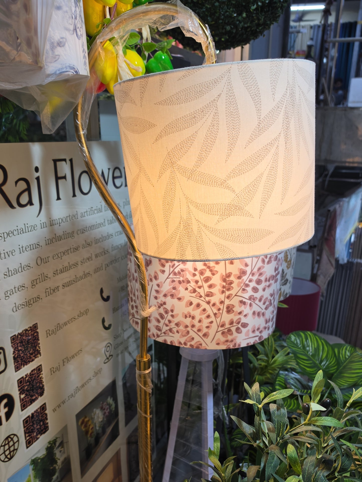 5ft Brass Question Mark Floor Lamp