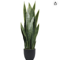 Artificial Snake Plant 3ft – Dark Green – alternate product view 3