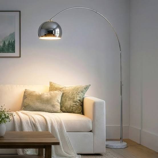 Premium Brass Arc Floor Lamp 7ft