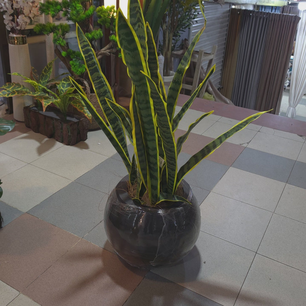 Artificial Snake Plant 3ft – Shaded Green