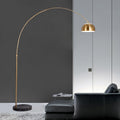 Premium Brass Arc Floor Lamp 7ft – detail view 2